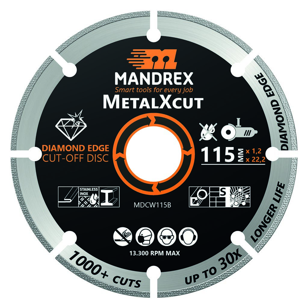 MANDREX MetalXcut 125mm timanttilaikka