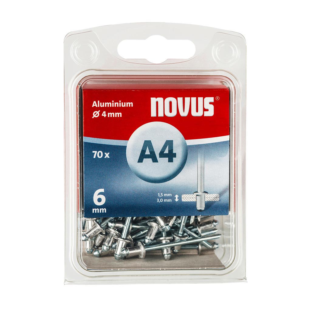 NOVUS Alumiinipopniitit A4