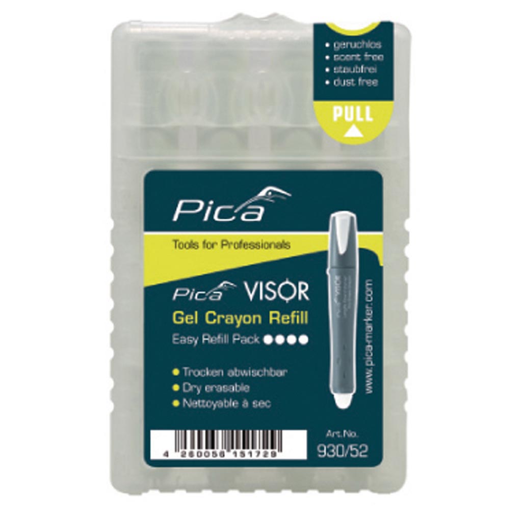 PICA Visor geeliliitu valk.  4 KPL/PKT Dry-Erase