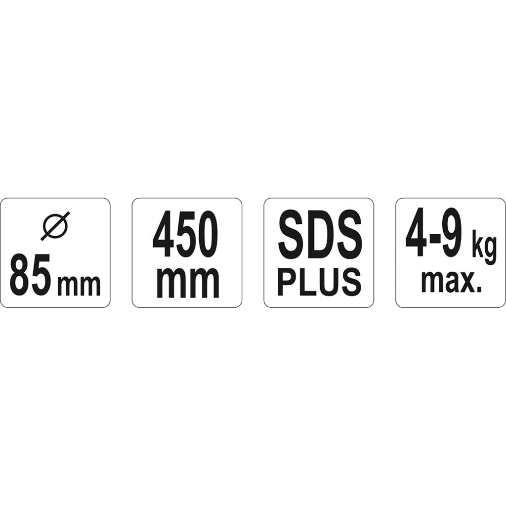 YATO Maali/tasoitevispilä 85x450mm SDS+, 4-9kg