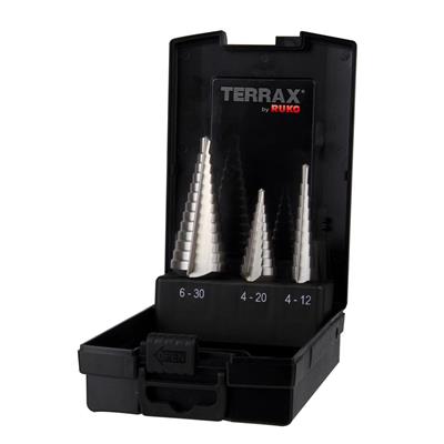 TERRAX porrasporasarja 4-12/4-20/4-30mm HSS